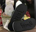 Just Married Flip Flops